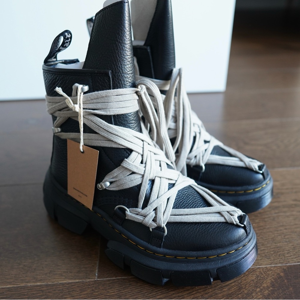 Dr. Martens x Rick Owens DRKSHDW 1460 DMXL Megalace Boots - Picture 2 of 9